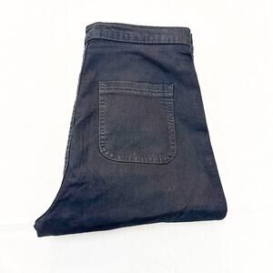 American Apparel The Easy Jean High Rise Black Denim Jeans Size XL